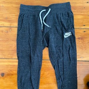Nike Cotton Drawstring Cropped Jogger Pants